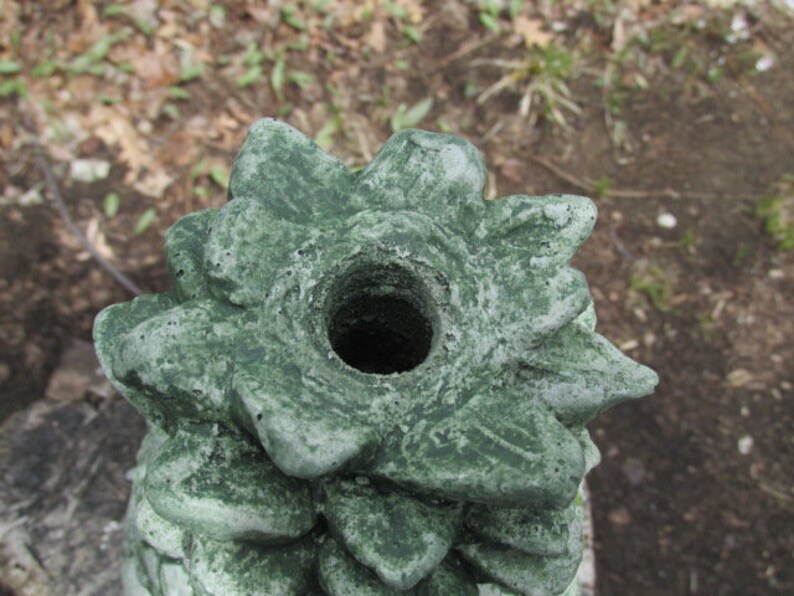 11 Tall Cement Pineapple Fountain Topper Top Finial Garden Etsy France