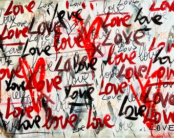 Love 67. Original artwork 100% Hand Painted, Original Painting, Graffiti Art, Pop Art Painting, Wall Decor