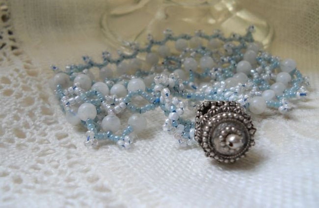 Netted Moonstone Bracelet - Etsy