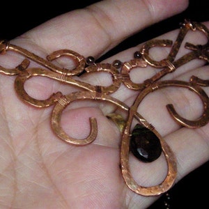 Smokey Quartz and Copper Filigree Necklace image 4