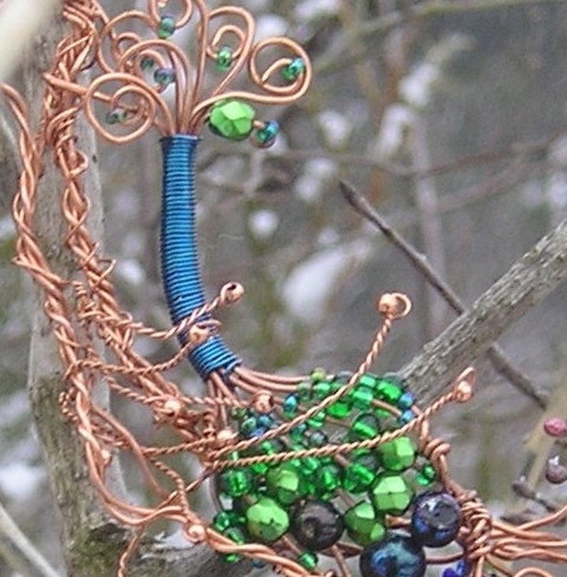 Gimme the Peacock a Handcrafted Statement Necklace image 1