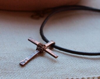 Small Forged Copper Cross