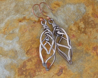 Bronze Leaf Earrings