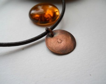 Initial Letter G  Disc Pendant