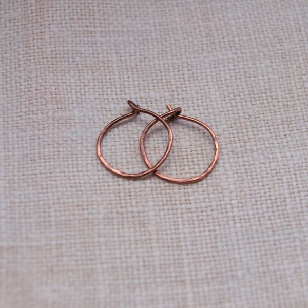 Smallest Copper Hoop Earrings