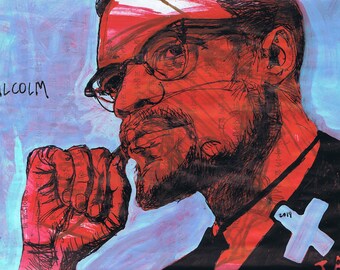 Malcolm X portrait