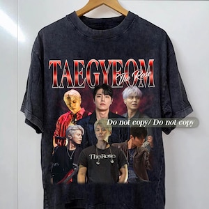 Taegyeom 90s Vintage Bootleg T-shirt, gift for her, Classic retro tee,  WRLD The Rose