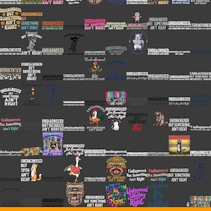 Niet gediagnosticeerd, maar er klopt iets niet SVG png, grappige wasbeer meme, grappige prullenbak panda merch, grappige sarcastische snauw, volwassen humor grappige citaten