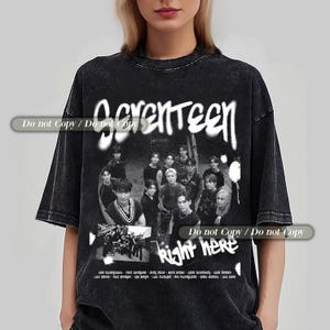 SEVENTEEN RIGHT HERE ロングTシャツ SEVENTEEN - L/S T-Shirt (White) ['RIGHT HERE' World Tour in