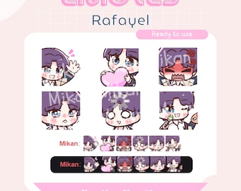 Rafayel Love and Deepspace Emotes for Twitch | Youtube | Discord