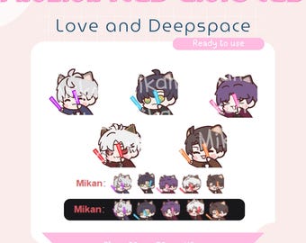 Emote animate di Cat Butler: Xavier, Rafayel, Zayne, Sylus, Caleb Love e Deepspace (download digitale)