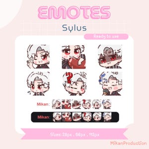 Sylus Love and Deepspace Emotes for Twitch | Youtube | Discord