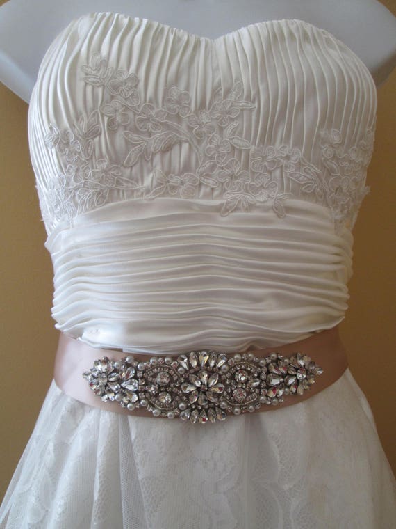 Champagne Bridal Sash Beige Satin Sash Belt Mocha Taupe Etsy