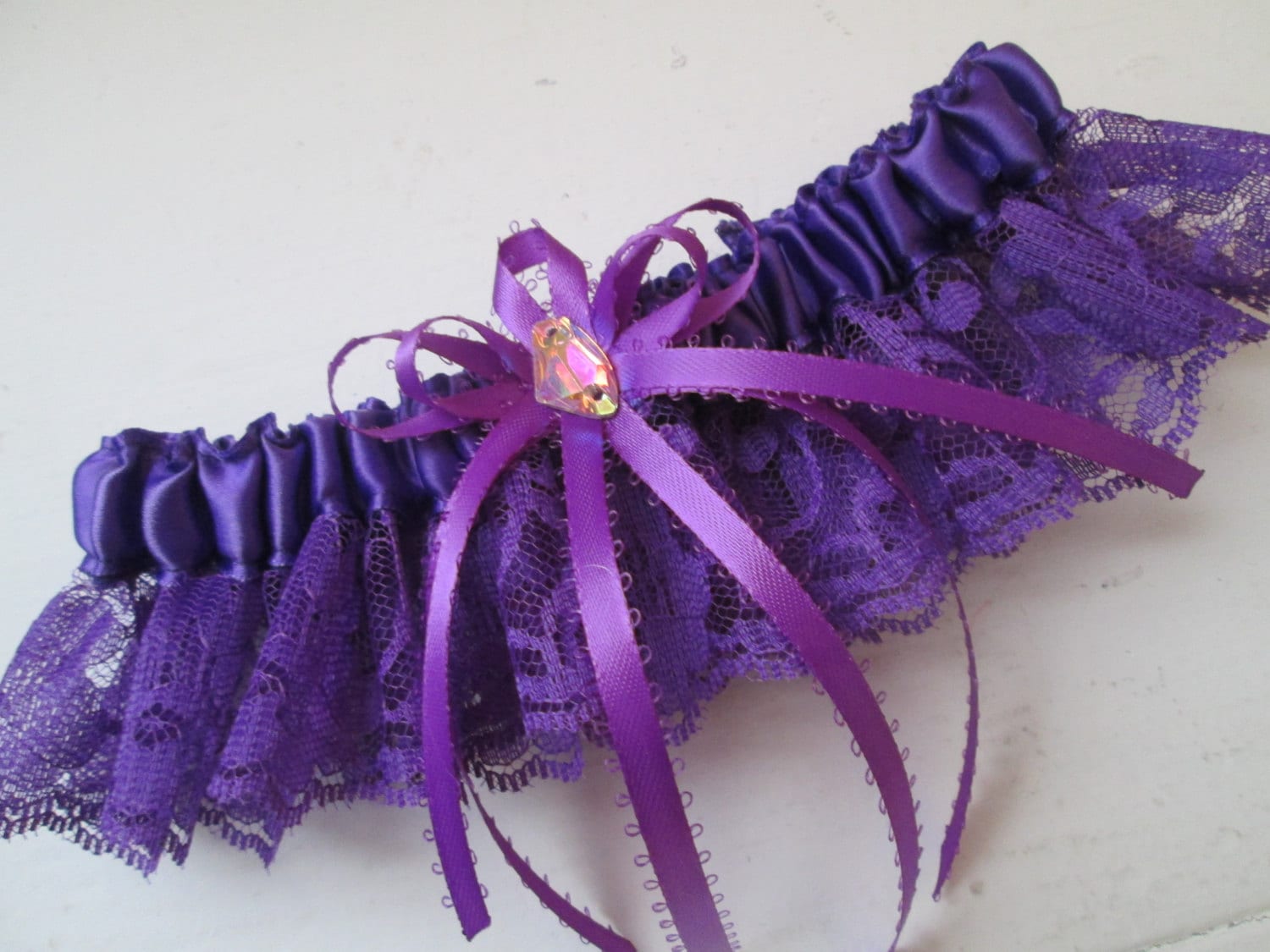 Purple Prom Garter Ultra Violet Purple Wedding Garter Purple Etsy 9470