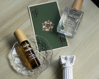 Petal Drift Natural Perfume oil-Lemon, Jasmine, Orchid, Lotus, Vetiver, Amber& Musk, Light and Airy Floral Fragrance, Elegant, Calming Scent