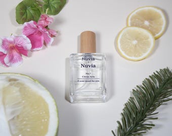 Citrus Aria Scented Body Oil – Grapefruit, Lemon, Geranium, Cedarwood & Ambergris, Natural Perfume Oil for Women, After Shower Moisturizer