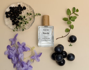 Forest Morning Perfume oil Green Leaves, Blackcurrant, Violet, Musk&Oakmoss, Fresh Herbal Fragrance, Perfect for Calm, Nature-Inspired Gifts