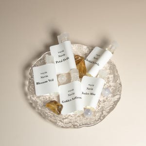 Colección Nature's Fresh - Set de regalo de 12 aceites aromáticos minimalistas de NuviaxNuvia • Sin alcohol • Vegano • Regalo perfecto para ella