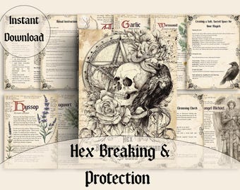Protection & Hex-Breaking Spell Book – Printable PDF (A4 and US Letter)