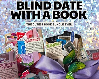 Blind Date with a Book – Mystery Wrapped Book Gift, Surprise Book Box, Book Lover Gift