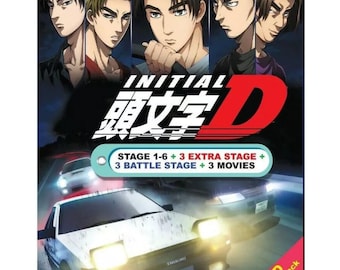 Initial D DVD Box Set: Stage 1-6 + Movies, English Subtitles, All