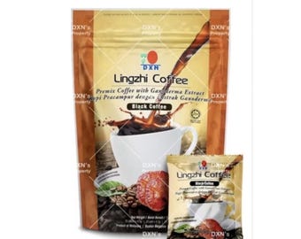 thumbnail image 2 of DXN Lingzhi Coffee 3in1 Lite – 20 Sachets, Ganoderma Reishi Instant Coffee Malaysia 2 of 4