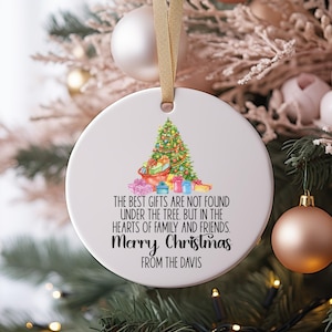 Aangepaste ornamenten Kerstmis, vrolijk kerstfeest, aangepast naamornament Kerstmis, kerstornament, ornament voor kerstboom