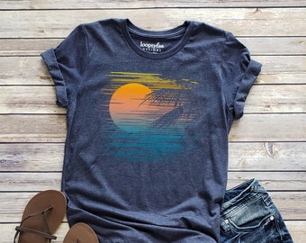 Coucher de soleil | Bleu marine chiné | TP-2TG