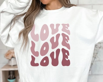 LOVE LOVE LOVE Crewneck Sweatshirt