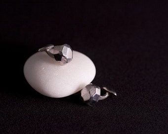 Faceted Iceberg Cufflinks in Sterling