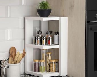 Modern 2-Tier Kitchen Spice Rack: Countertop Organizer