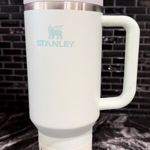 Personalized 40oz STANLEY Engraved Tumbler with Handle, Stainless Steel Travel Mug mint
