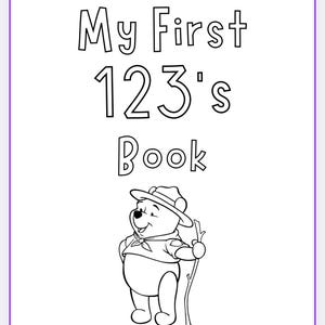 My first 123s book Winnie the Pooh digital files