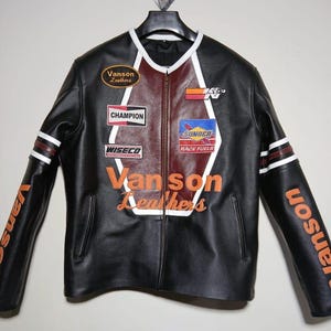Very Rare!! Vanson Leather Clair De Lune Skeleton Bones