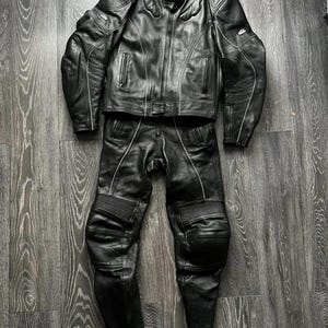 Men&#39;s Genuine Handmade Bikers Cowhide Leather Jacket & Pant Suit Style Bikers Leather Jacket and pant perfect for Bikers Riders