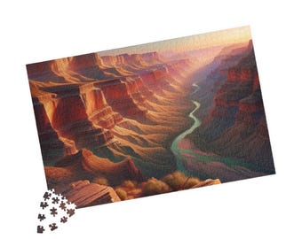 Grand Canyon Puzzle | Schlucht Landschaft Puzzle | Malerische Wüste Geschenk | 100 - 1000 Stück