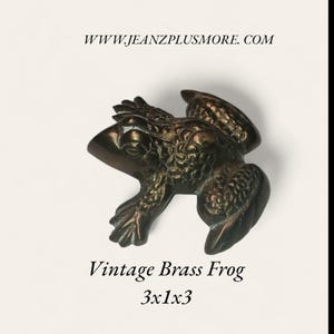 Vintage Brass Frog