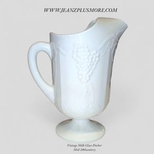 Vintage Milk Glass pitcher