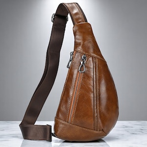 Bandoulière personnalisée unisexe pour téléphone | Petit sac à main à bandoulière rétro | Sac à bandoulière léger en cuir souple | Cadeau pour elle/lui | Pochette de voyage