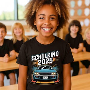 子供用カーファーストクラスキッズシャツ（学校用）、レーシングカー レンナウト シュルキント 2025 ジュニアキッズシャツ