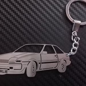 Portachiavi personalizzato per fan dell&#39;auto, Toyota Corolla 85