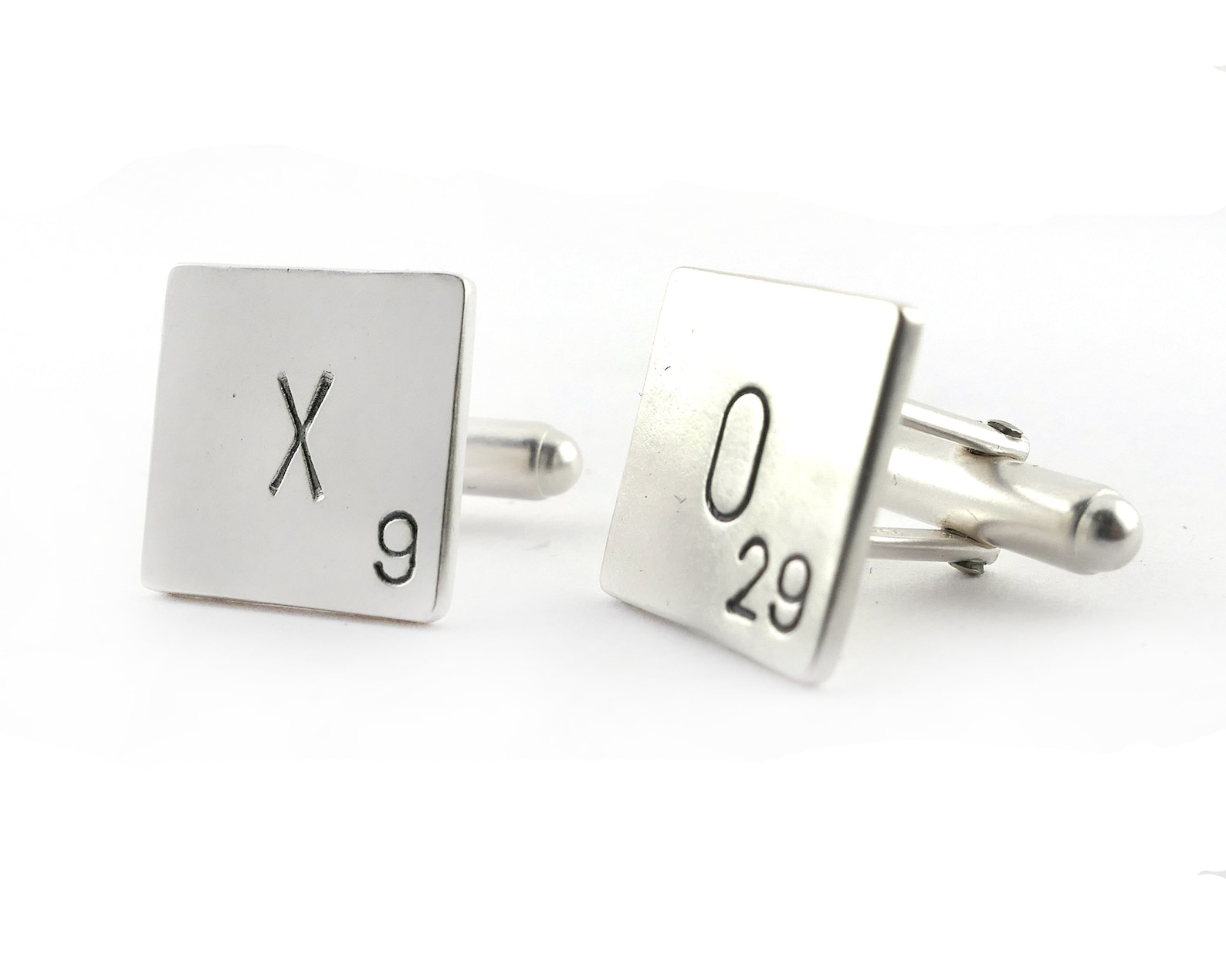 Sterling Silver XO Scrabble Cufflinks XO Jewelry Scrabble Etsy