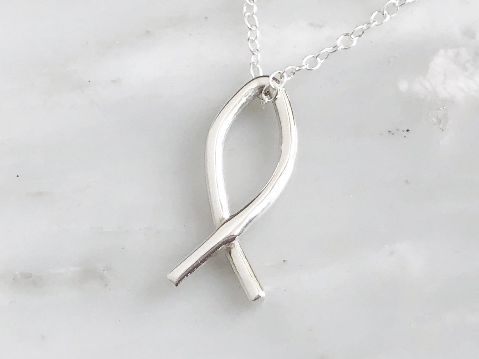 Christian Fish Symbol Stud Earrings Fish Earrings Sterling Etsy