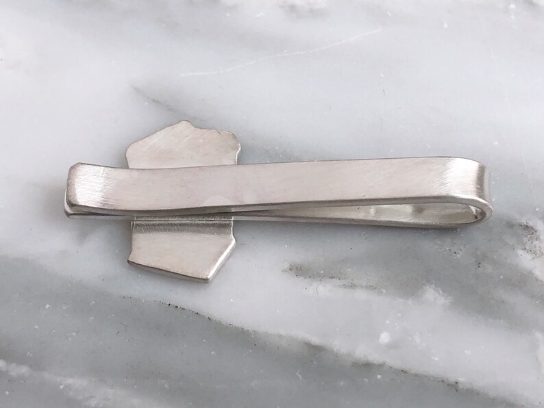 Geeky Tie Bar Tardis Tie Bar Sterling Silver Tie Bar Gift for Doctor Who Fans Doctor Who Tie Clip Whovian Tie Clip Dr Who Tie Bar