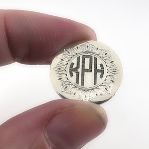 Sterling Silver Personalized Monogrammed Golf Ball Marker Customized Initial Golfball Marker Gift for Golfers Men&#39;s Father Gift