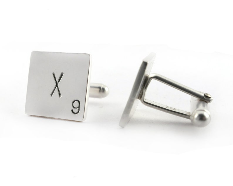 Sterling Silver XO Scrabble Cufflinks XO Jewelry Scrabble Etsy