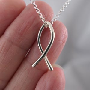 christian necklaces for women Religious Fish Necklaces Sterling Silver ICHTHUS Necklace Confirmation Necklace Christening Jewelry