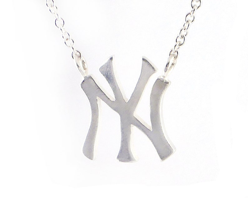 New York Yankees Necklace NY Yankees NY Yankees Necklace Etsy