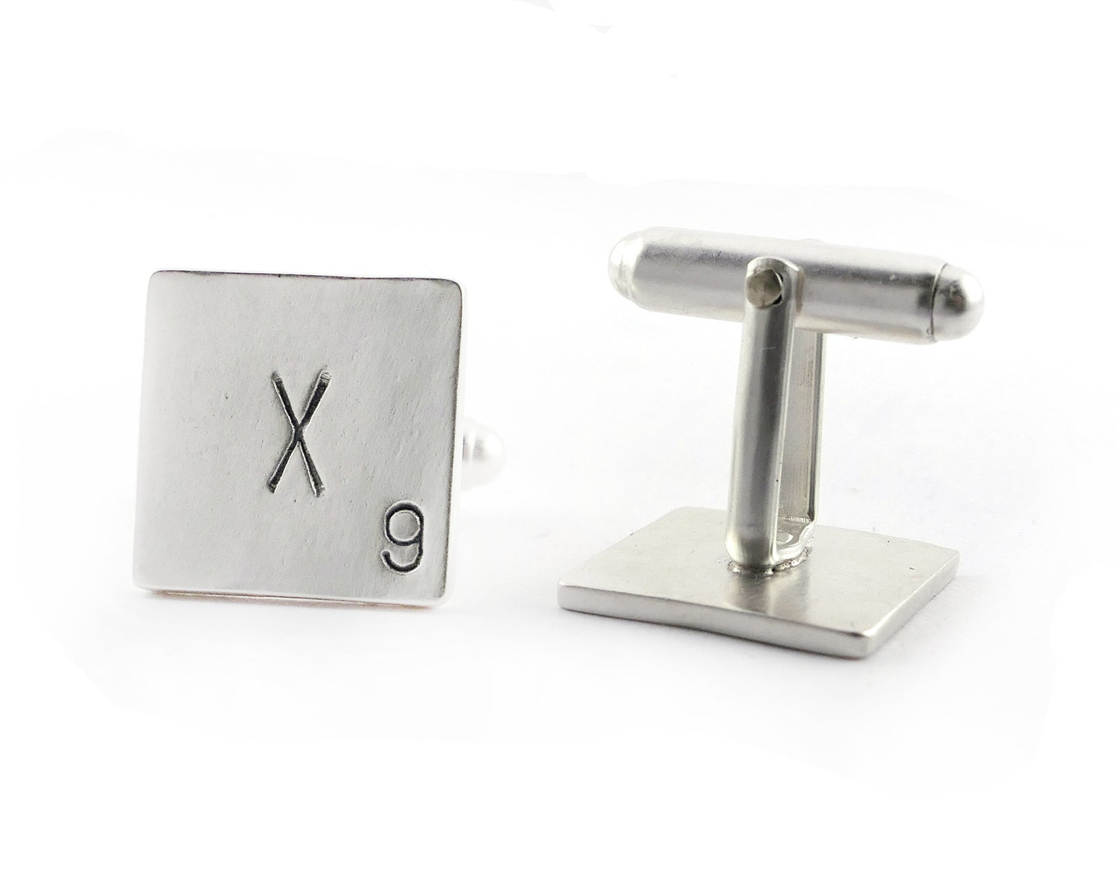 Sterling Silver XO Scrabble Cufflinks XO Jewelry Scrabble Etsy