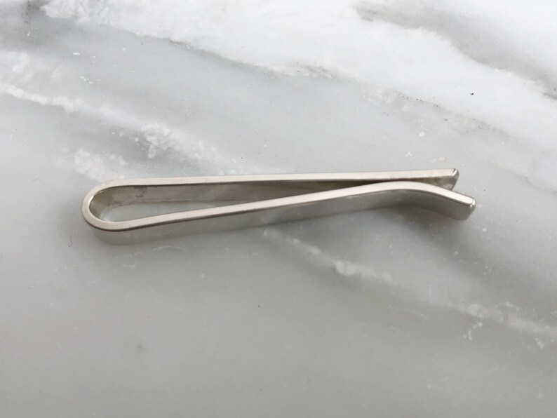 Personalized Monogrammed sterling silver Slide Tie Bar Etsy